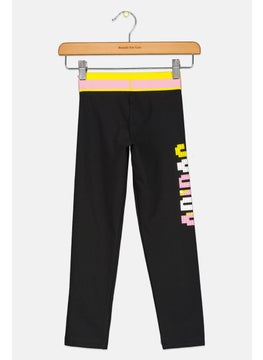 Adidas Adidas x Lego Kids Girl Brand Logo Outdoor Tights, Black  - Image 2