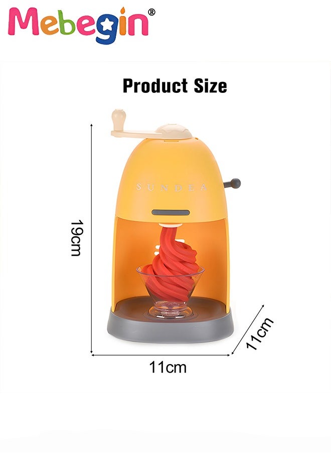 MEBEGIN - DIY Playdough Set, Multi-colored Ice Cream Making Set with Rich Accessories and 8 Colors of Daugh, Fun Non-toxic Clay Modelling Kit, Creative Ice Cream Maker Machine Set for Kids, Ideal Children's Gift, 11*11*19cm - Image 1