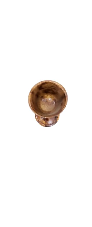 Wooden Wine Glass 16 cm Height  - Image 2