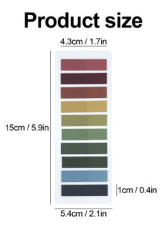 Fanski Sticky Index Tabs, 2400pcs Page Tabs Sticky Flags Markers Clear Sticky Notes Page Colored Writable and Repositionable Index Tabs for Page Marking Classify File  - Image 2