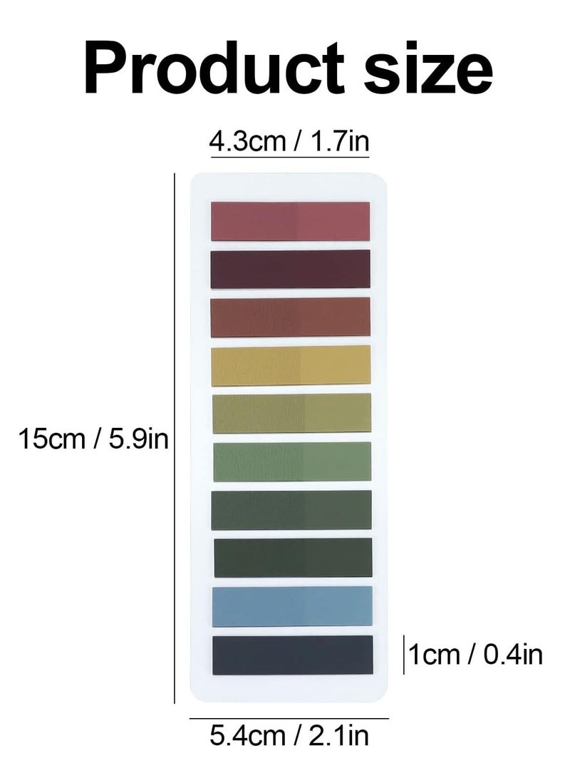 Fanski Sticky Index Tabs, 2400pcs Page Tabs Sticky Flags Markers Clear Sticky Notes Page Colored Writable and Repositionable Index Tabs for Page Marking Classify File - Image 2