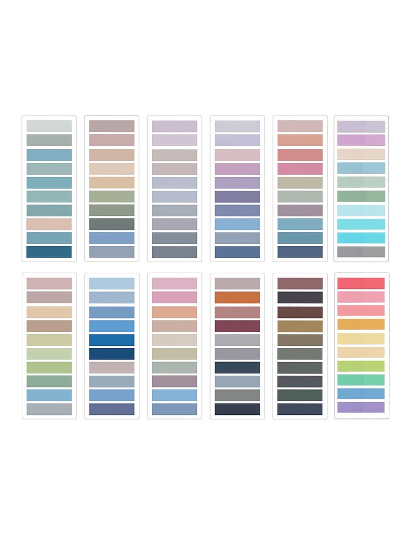 Fanski Sticky Index Tabs, 2400pcs Page Tabs Sticky Flags Markers Clear Sticky Notes Page Colored Writable and Repositionable Index Tabs for Page Marking Classify File - Image 1