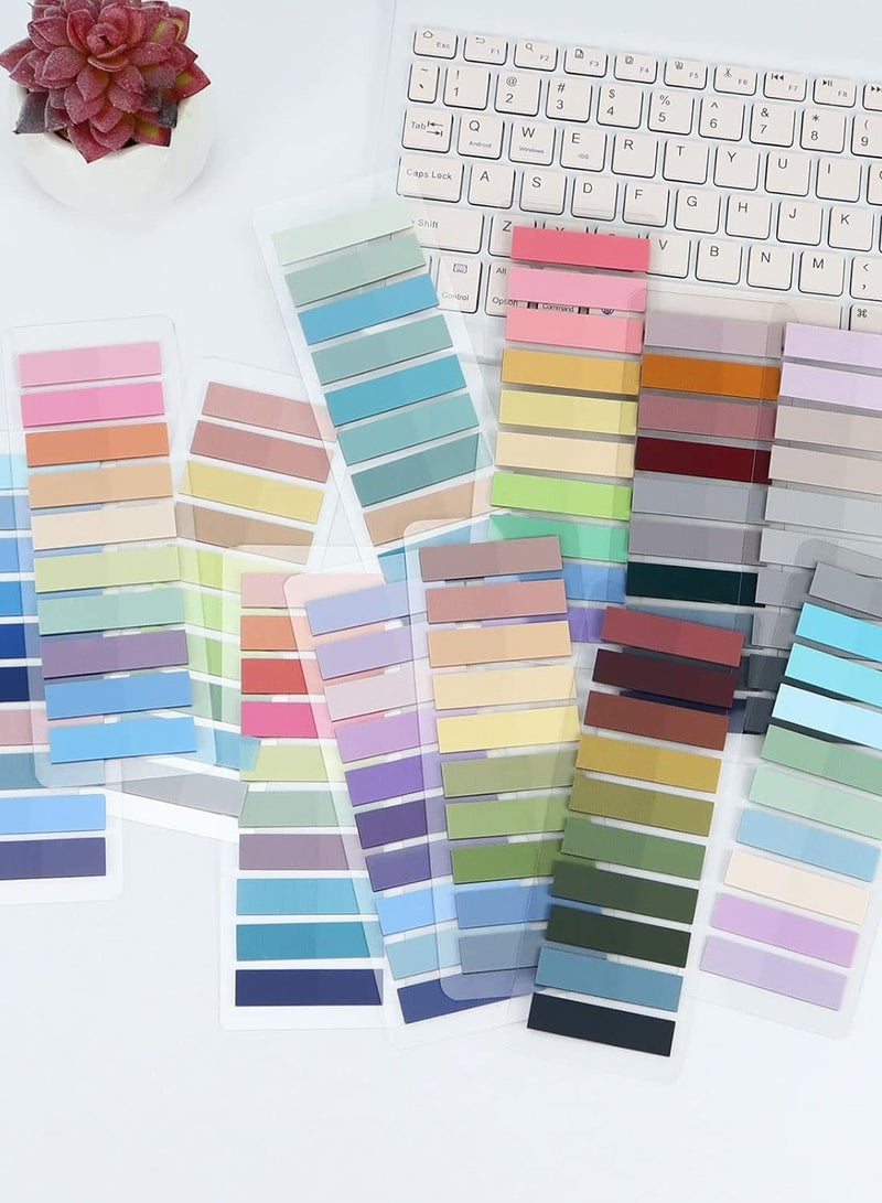 Fanski Sticky Index Tabs, 2400pcs Page Tabs Sticky Flags Markers Clear Sticky Notes Page Colored Writable and Repositionable Index Tabs for Page Marking Classify File - Image 4