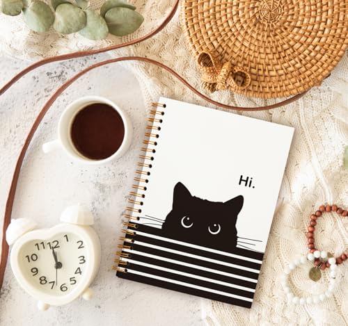 OXW Funny Cute Cat Notebook, Cute Gifts Notebook Journal for Women Teen Girls Kids, Funny Cat Gifts for Women Cat Lovers, Funny Office Gifts for Women Coworkers, Gifts for Teenage Girls(5.5'' X 8.3'') - Image 3