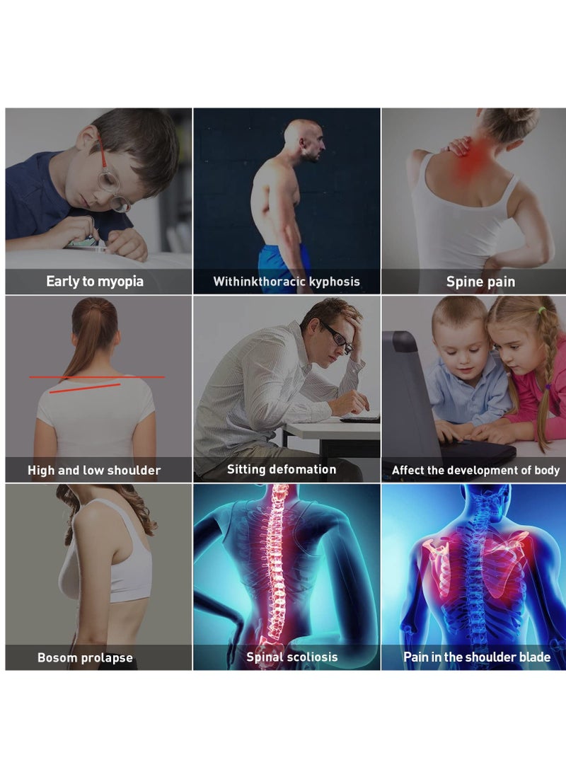 Adjustable Posture Corrector with Back Correction Strap for Neck and Shoulder Pain Relief - Ideal for Men, Women, Seniors, and Teens (1PC Black, L) - Image 5