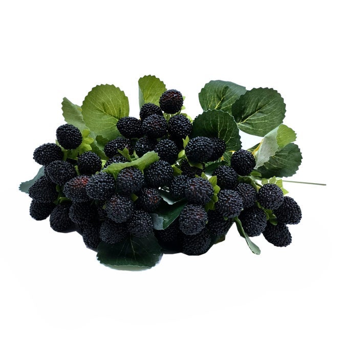 4PCS ARTIFICIAL RASPBERRY RED BERRY STRAWBERRY FAUX FRUIT BLACKBERRY PROPS TABLE DECORATION BLACK