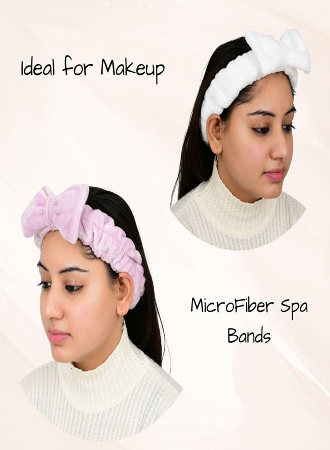 NNR Makeup Headband for Women Headband for Girls (White-Pink-Peach) - Image 3