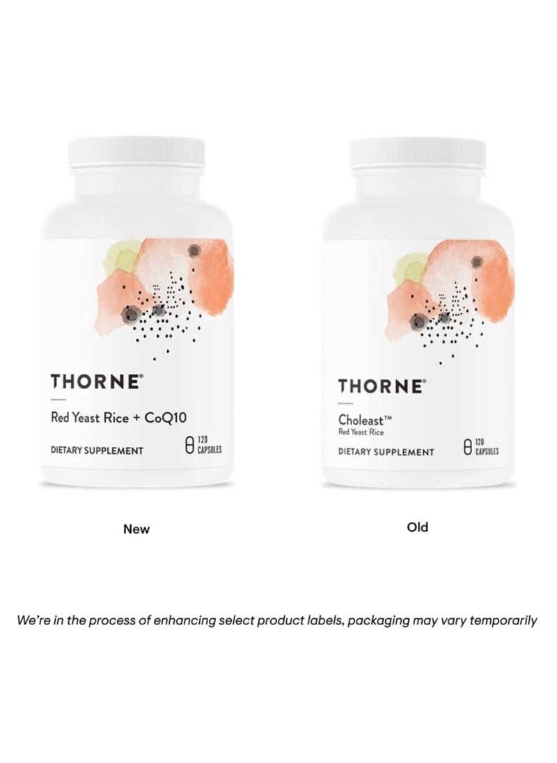 Thorne - Red Yeast Rice + CoQ10 - 120 Capsules Dietary Supplement - Image 1