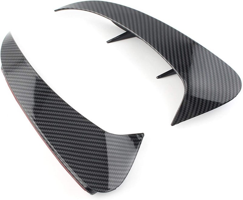 DEMULAX Carbon Fiber Style Rear Bumper Fins for Mercedes-Benz A-Class - Image 1