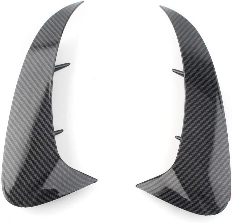 DEMULAX Carbon Fiber Style Rear Bumper Fins for Mercedes-Benz A-Class - Image 2