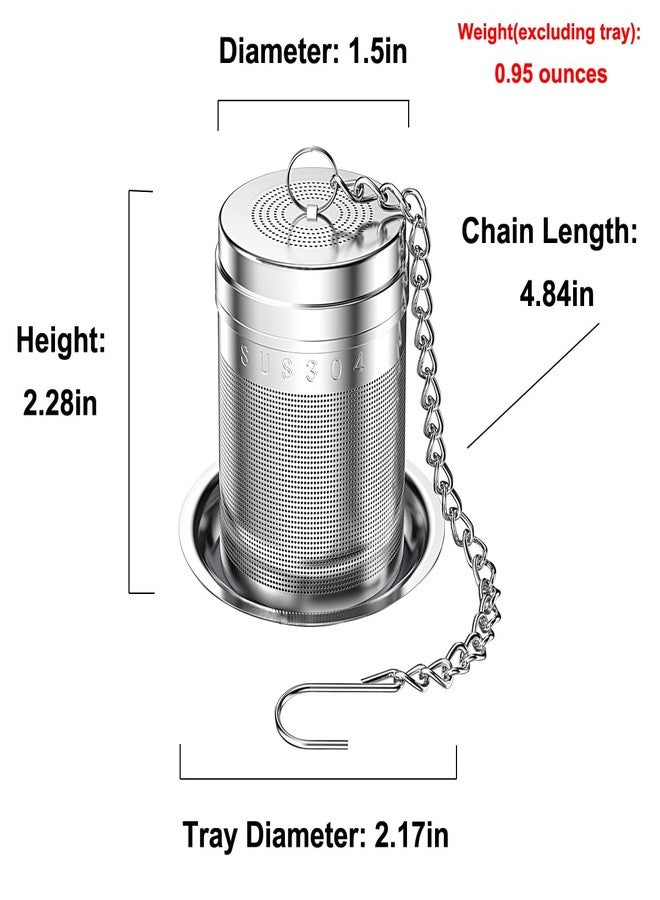 Lyxa SR 2 Pack 18/8 Stainless Steel Tea Infuser, Extra Fine Mesh Tea Infusers for Loose Tea, Tea Strainer Steeper Filter for Brew Tea, Spices & Seasonings (2) - Image 3