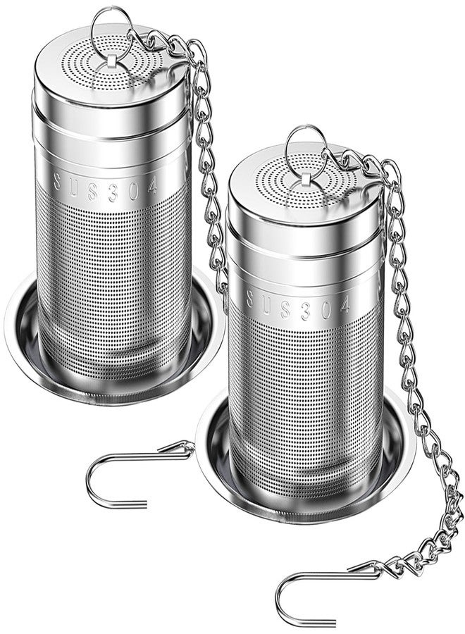 Lyxa SR 2 Pack 18/8 Stainless Steel Tea Infuser, Extra Fine Mesh Tea Infusers for Loose Tea, Tea Strainer Steeper Filter for Brew Tea, Spices & Seasonings (2) - Image 1