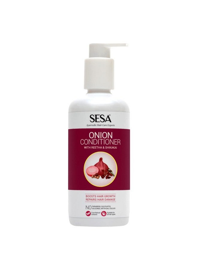 سيسا بلسم البصل مع الريثا والشيكاكاي | نمو الشعر والتحكم في تساقط الشعر | بدون كبريتات أو بارابين أو سيليكون أو ألوان صناعية | 300 مل (عبوة واحدة) - Image 1
