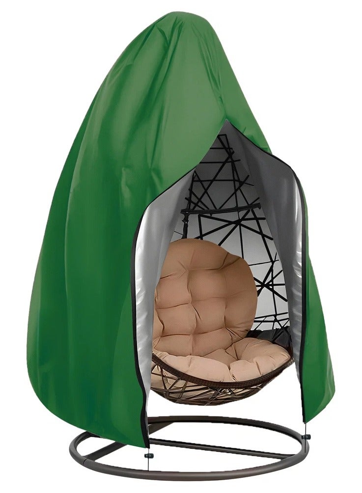 إيونتو غطاء كرسي معلق متين مقاوم للماء 190×115 سم - قماش أكسفورد 210D مقاوم للأشعة فوق البنفسجية والغبار وواقي كرسي الأرجوحة الخارجي وكرسي البيض، أغطية الفناء والحديقة والخوص والكراسي - Image 1