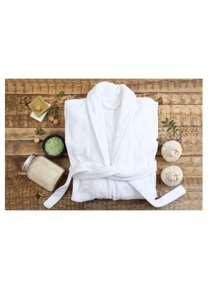 Bliss Casa - Unisex Hooded Bathrobe - 100% Cotton, Super Soft, Highly Absorbent Bathrobes For Women & Men- Perfect for Everyday Use - Image 1