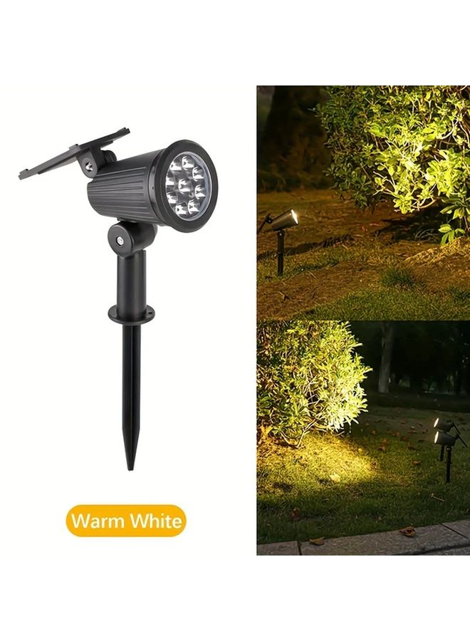 Solar Spot Lights Outdoor Warm Light Auto On Off LED Landscape Lighting For Garden - Image 1