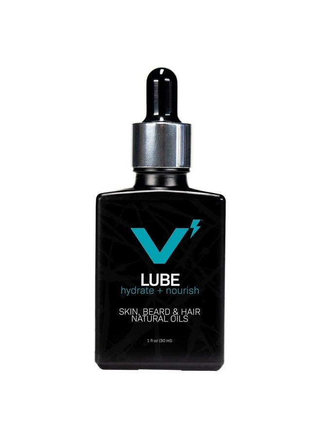 VOLT Lube Mens Beard Oil & Hair Softener With Jojoba & Argan Oil 1 Fl Oz (30 Ml) Bottle Unscented - Image 1