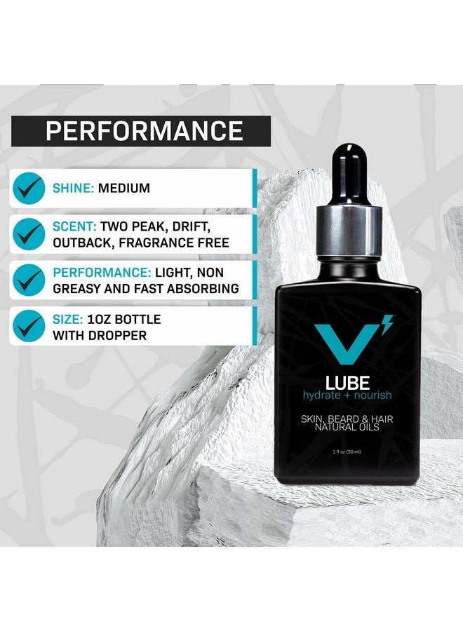 VOLT Lube Mens Beard Oil & Hair Softener With Jojoba & Argan Oil 1 Fl Oz (30 Ml) Bottle Unscented - Image 5