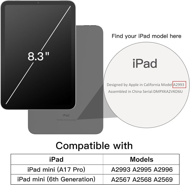 Jetech Case For Ipad Mini (A17 Pro, 2024 Model, 7Th Generation) / Mini 6 (2021 Model, 6Th Generation), Pu Leather Business Folio Protective Tablet Cover With Pencil Holder & Pocket (Space Gray) - Image 2