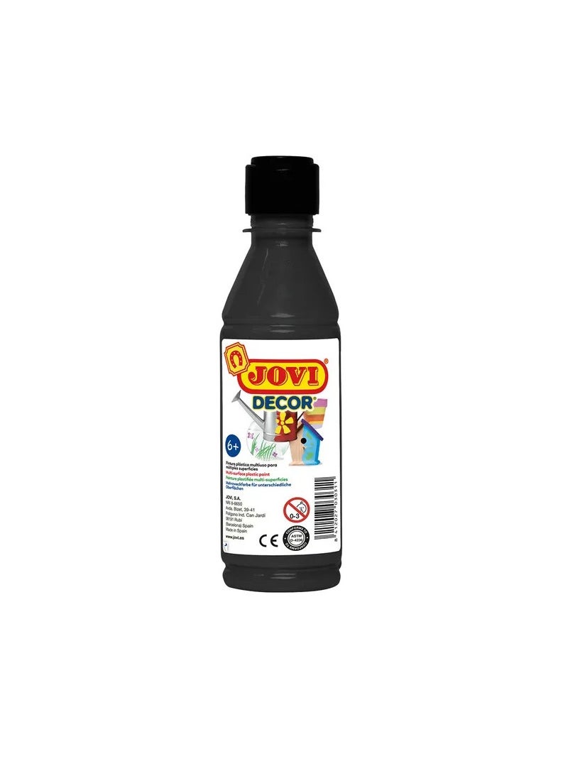 JOVI 250ml Decor Acrylic Paint Bottle black 