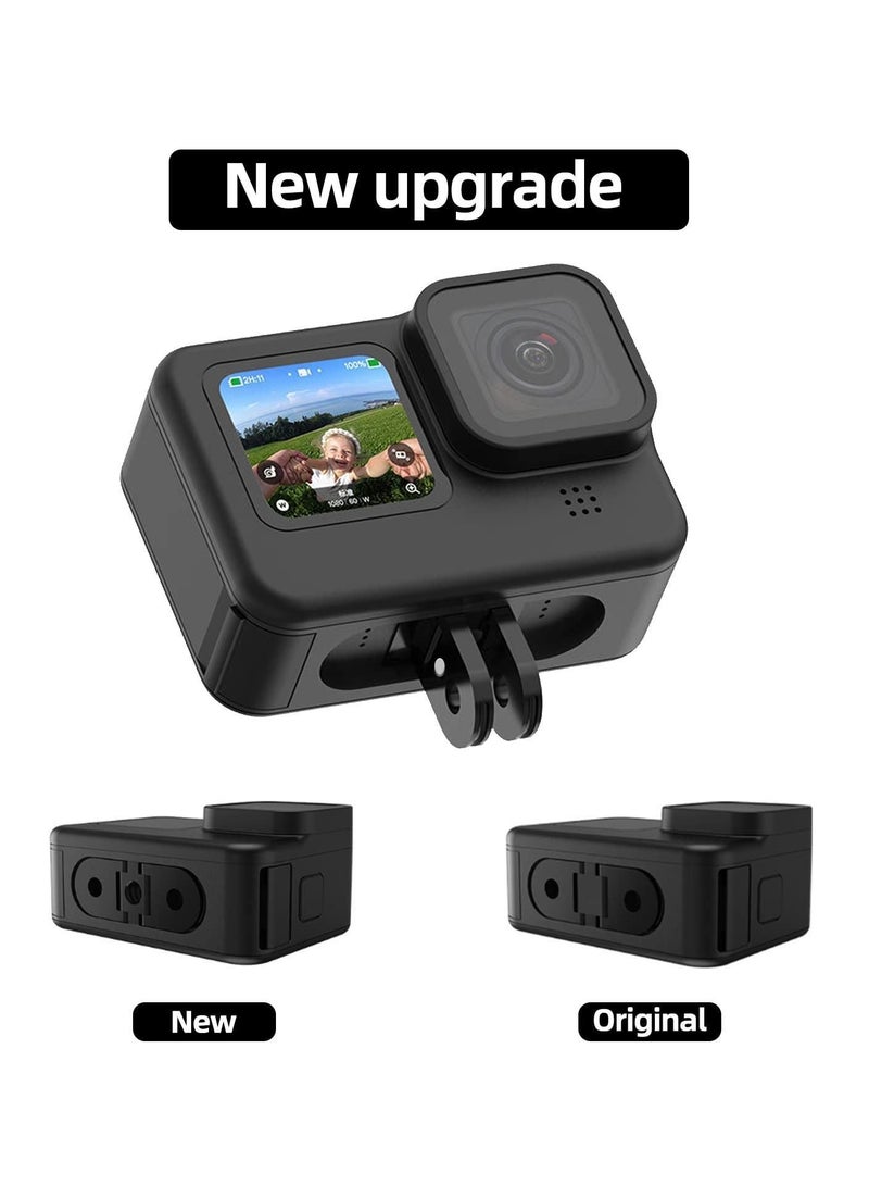 Folding Fingers Replacement for GoPro Hero 10/ 9/ 8 Black/ Max, Adapter Mount with 1/4 Tripod Connector Port Housing Handle Monopod - Image 3