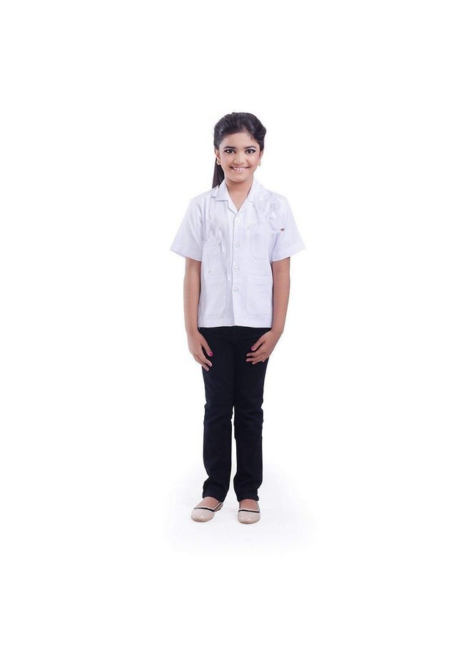 Fancydresswale - FancyDressWale Cotton Doctor Dress For Boys And Girls; White;2-3 Years - Image 1