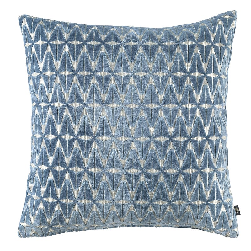 GMF GM Luxury Home Decor Geometric Velvet Square Cushion Cover with Zipper Luxurious Soft Decorative Square Pillow Cover for Living Room Bedroom Home Decor Size 18 x 18 - Image 2