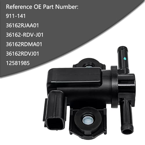 WGBAB Vapor Canister Purge Valve Solenoid Replace 911-141 36162-RDV-J01 12581985 for A-cura Mdx 04-06 Rl 05-08 Tl 04-08 A-ccord 04-07 O-dyssey 05-10 P-ilot 05-08 Ridgeline 06-08 Saturn Vue 04-07 - Image 2