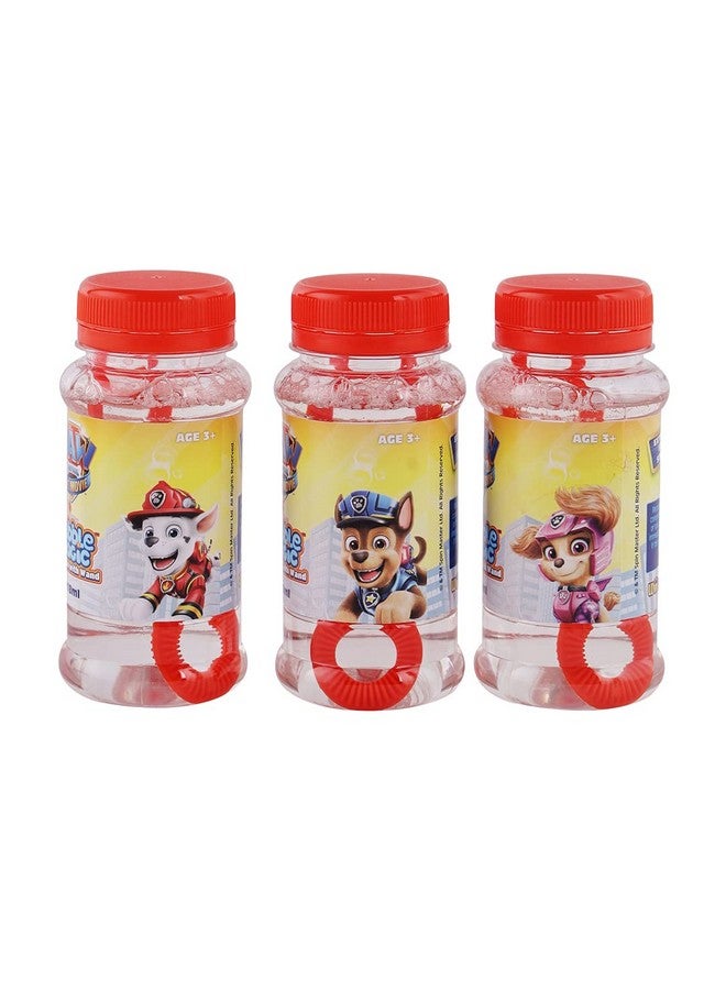 Bubble Magic Paw Patrol Solution Bottle with Wand - Pack of 3 118 ML Each, with Specially Designed Grooves to Hold More Solution, Age 3 Years and Above, Multicolor, (BM50016) - Image 3
