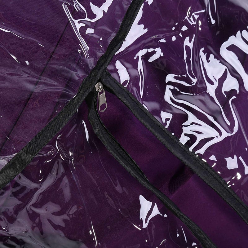 Estink Stroller Rain Cover, Universal Pram Rain Cover PVC Transparent Can Be Folded for Stroller for Baby - Image 1