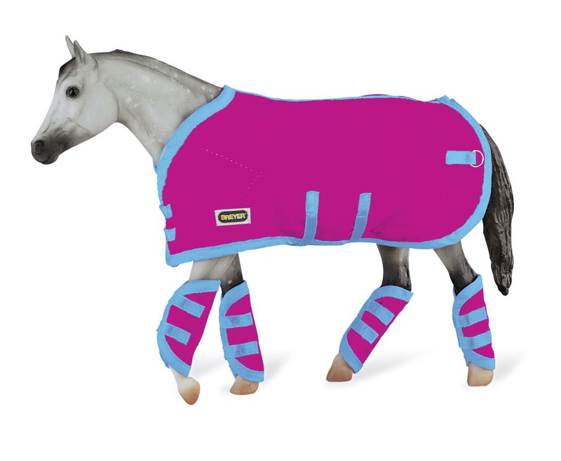 Reeves Breyer Tack Blanket & Shipping Boots - Hot Pink! - Image 3