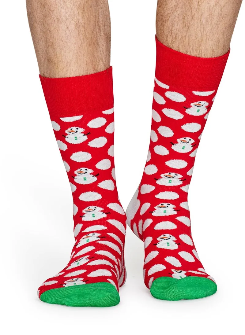 Happy Socks BIG DOT SNOWMAN SOCK