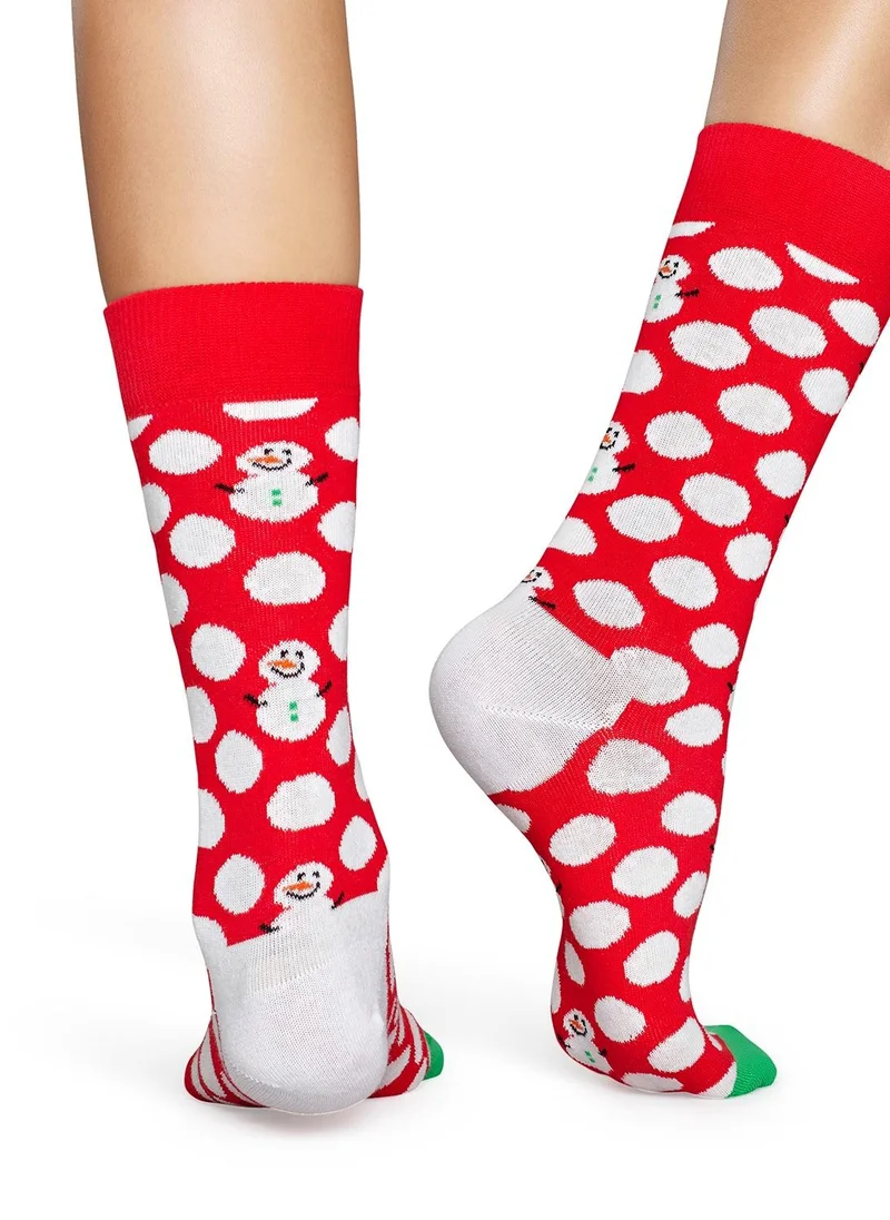 Happy Socks BIG DOT SNOWMAN SOCK