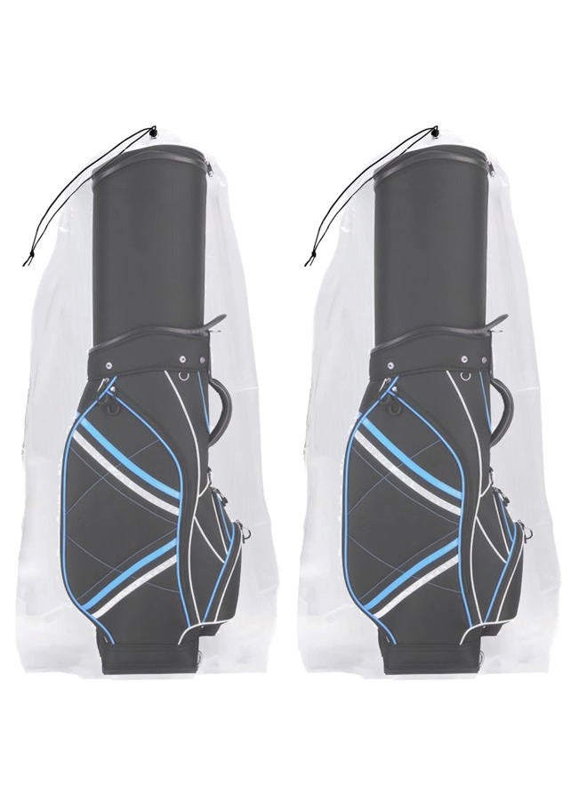 TRINKA Dust Cover Big Plastic Drawstring Bags Multi-Purpose for Storage and Keeping Golf's Bag Good for Household Organizing Reusable Set of 2 - Image 1