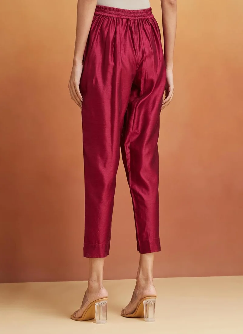 Fabindia Cotton Silk Full Length Ethnic Pant