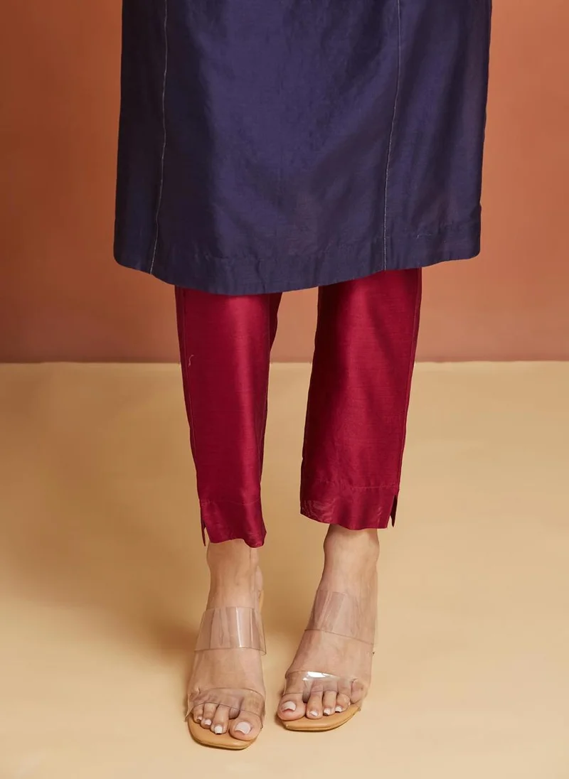 Fabindia Cotton Silk Full Length Ethnic Pant