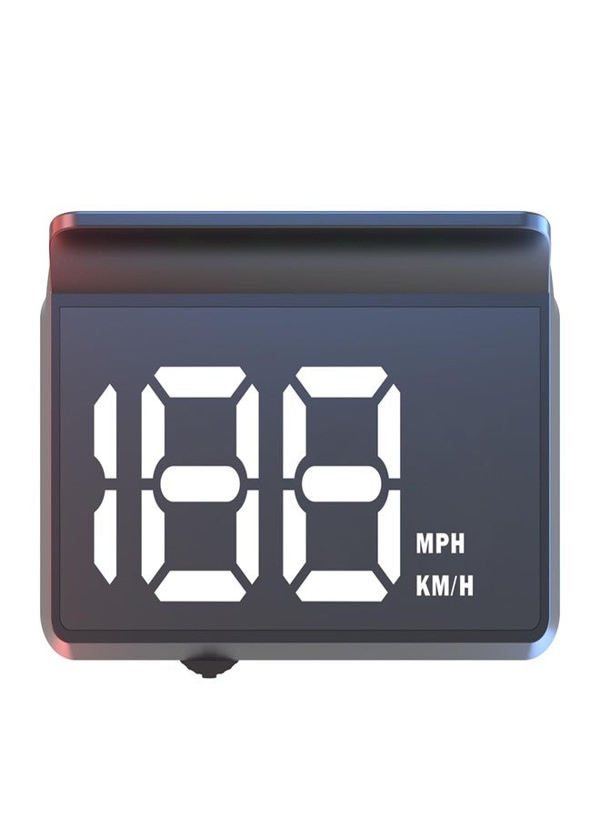 AZIJYV W2 White Heads Up Display for Cars Car Speedometer with Speed, Triple Over-Speed Alarm, Auto Light Sensor, HUD Speedometer Universal Fit for All Vehicles - Image 1