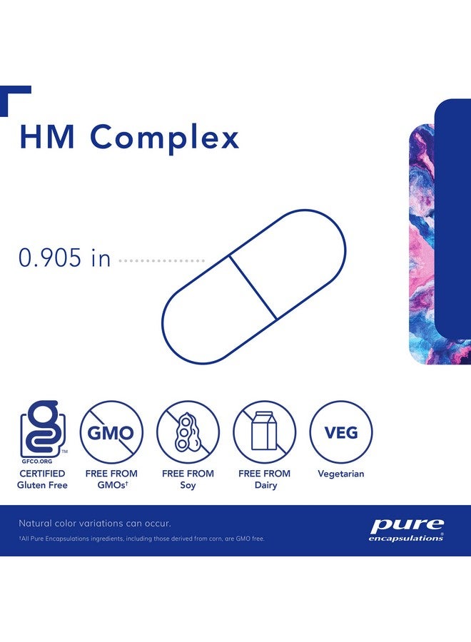 Pure Encapsulations HM Complex | دعم عملية إزالة السموم الطبيعية في الجسم* | 90 كبسولة - Image 3