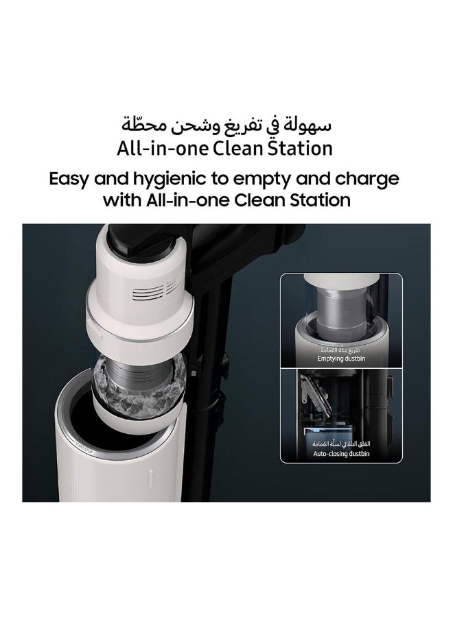 Samsung Bespoke Jet Cordless Stick Vacuum Cleaner, 100 Minute Run Time, 280W Suction Power, Ai Cleaning Mode, All-In-One Clean Station, Smart Wi-Fi, Black Chrometal, Vs28C9764Qg/Sg - Image 2