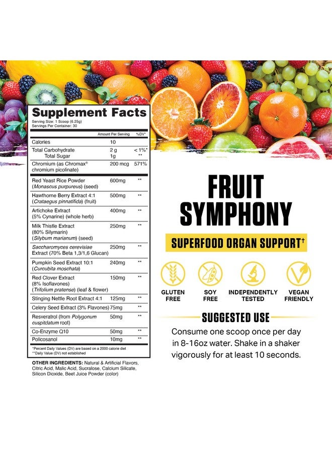 Ambrosia Nektar - Superfood Powder | Complete Health Supplement | 30 Servings (Fruit Symphony) - Image 1