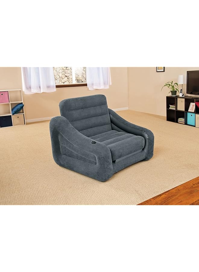 INTEX Inflatable Pull Out Chair Convertible Into Air Mattress - Image 4