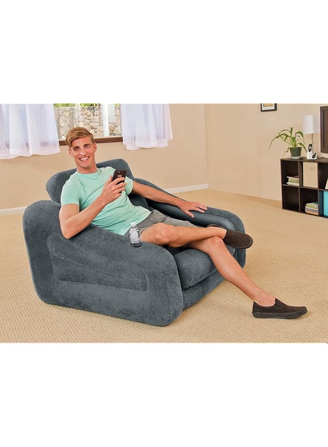 INTEX Inflatable Pull Out Chair Convertible Into Air Mattress - Image 2