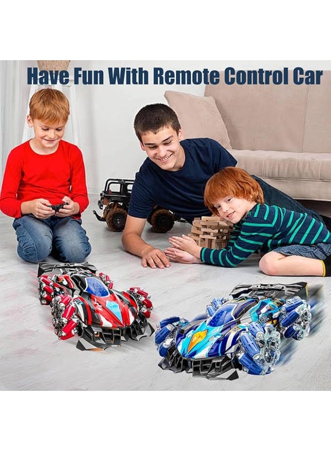 هوريكان سيارة تحكم عن بعد بتردد 2.4 جيجاهرتز، سيارة حيلة، لعبة سيارة رذاذ دخان، سيارة دفع رباعي، سيارة تحكم عن بعد مع موسيقى خفيفة، تدور 360 درجة، رذاذ لجميع التضاريس، لعبة سيارة Rc للأطفال - Image 3