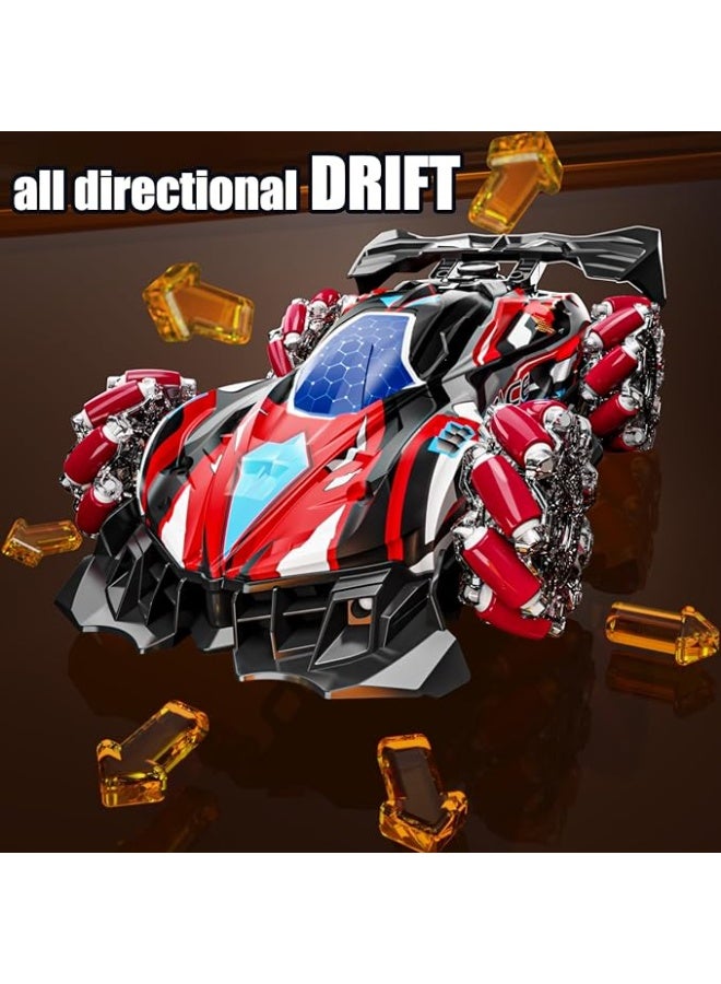 هوريكان سيارة تحكم عن بعد بتردد 2.4 جيجاهرتز، سيارة حيلة، لعبة سيارة رذاذ دخان، سيارة دفع رباعي، سيارة تحكم عن بعد مع موسيقى خفيفة، تدور 360 درجة، رذاذ لجميع التضاريس، لعبة سيارة Rc للأطفال - Image 4