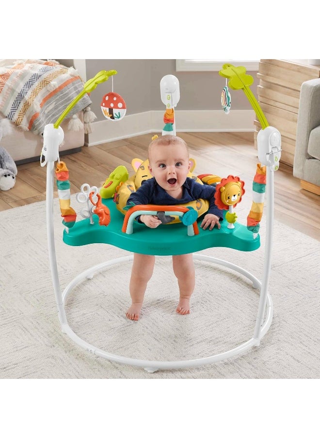 Fisher-Price Jumperoo Baby Activity Center With Lights And Sounds, Leaping Leopard  - Image 2