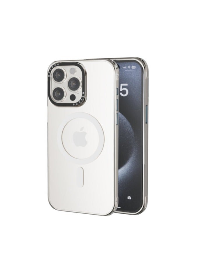 Mezone iPhone 14 Pro Clear MagSafe Phone Case, Shock Absorbing, Anti Scratch & Anti-Yellowing Case White - Image 1