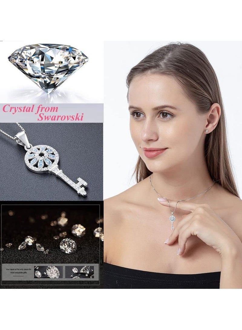 J.Rosée Swarovski Elements Crystal 18K Rose Gold Plated 925 Sterling Silver Pendant Necklace for Women Gift Packing J.Rosée Fashion Jewelry JR-1007 - Image 5
