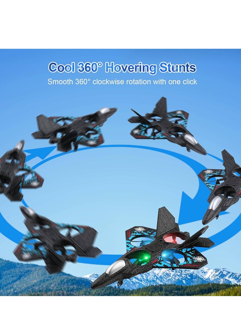 Aeroplane 2.4GHz Remote Controlled Aeroplane L0712 Quadcopter Floating Fighter Plane RC Aeroplane RTF for Beginners Children and Adults APlane Toy with Coloured Lights USB Charging - Image 3
