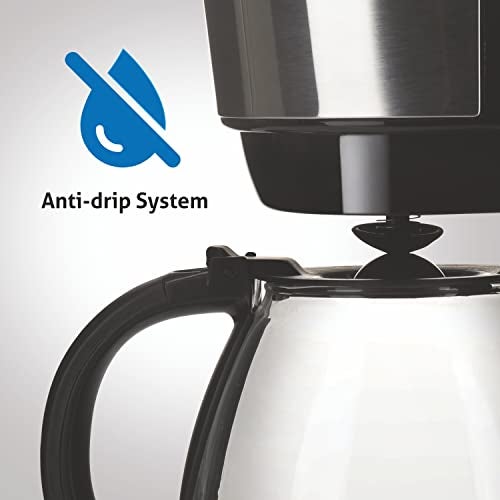 Glen Drip Coffee Maker Machine | Coffee Brewer Machine for Home & Office 750 ML | Anti-drip system 600 W | 6 Cups Drip Coffee Maker (9052CM) Made of ABS Plastic - Image 3