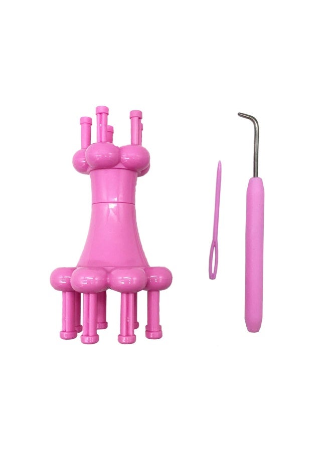 Wayion Diy Weaving Tool Hook Crochet Flower Arranger Spool Loom Knitter Knitting Rope Hook Knitting Tool - Image 1